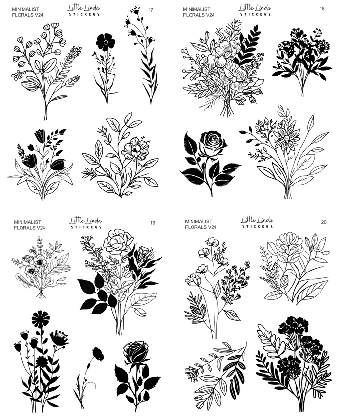 Minimal Florals v24 | 17 - 20