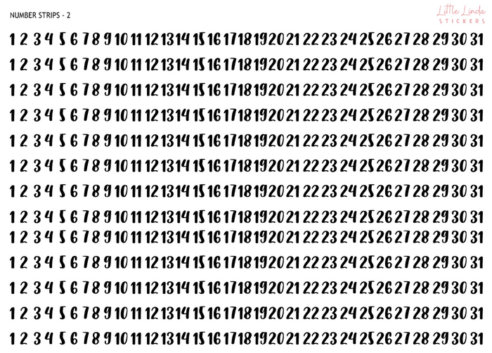 2024 | Number Strips - Large