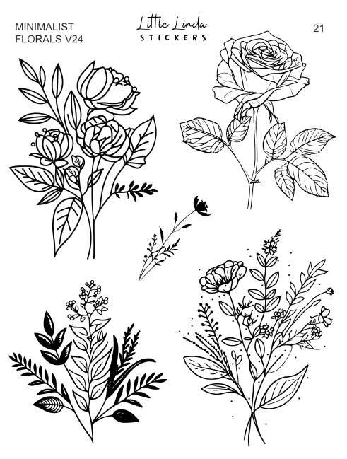 Minimal Florals v24 | 21 - 24