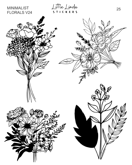 Minimal Florals v24 | 25 - 28