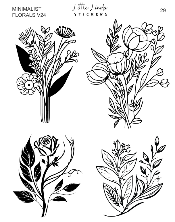 Minimal Florals v24 | 29 - 32
