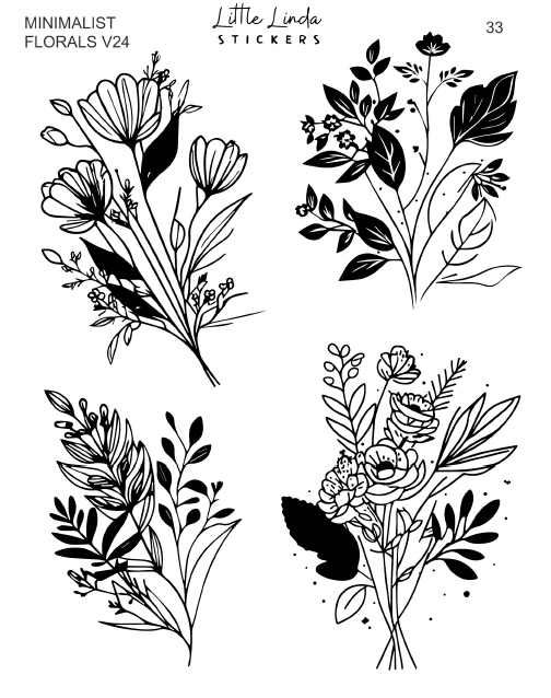 Minimal Florals v24 | 33 - 36