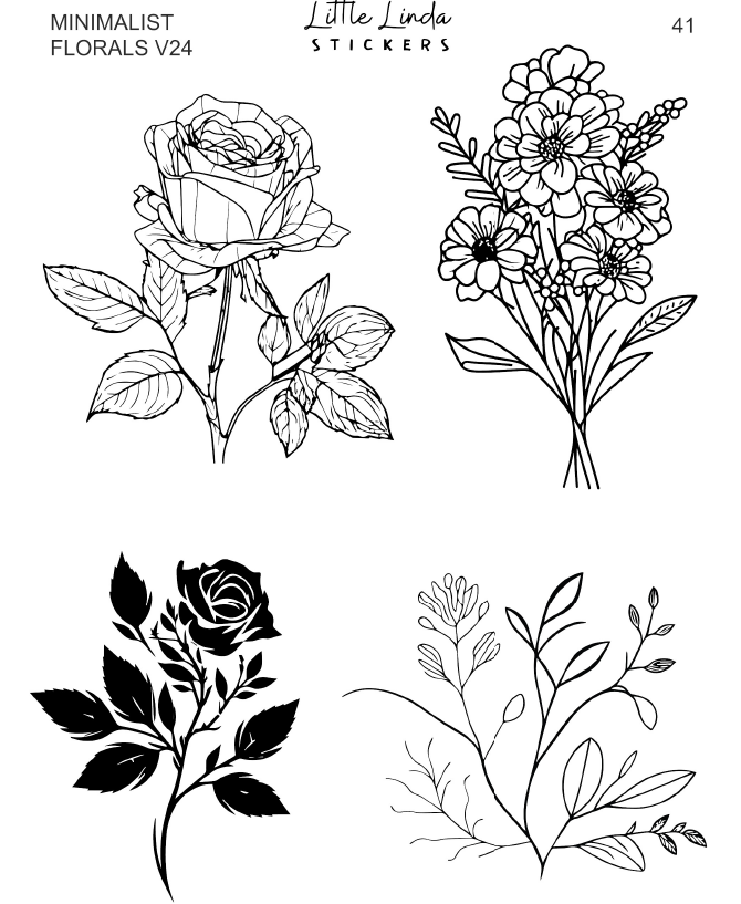 Minimal Florals v24 | 41 -44