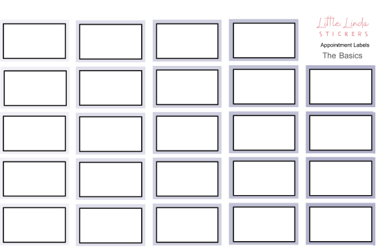 Functional | Appointment Label Boxes