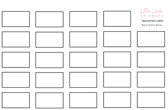 Functional | Appointment Label Boxes