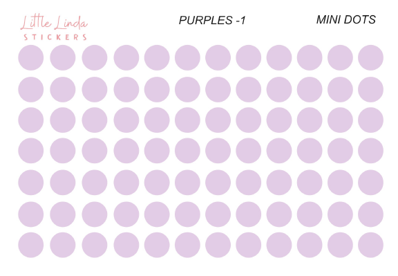 Mini Dots - The Purples