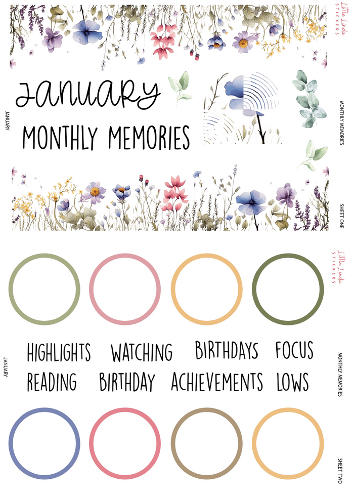 2026 | Monthly Memories Set