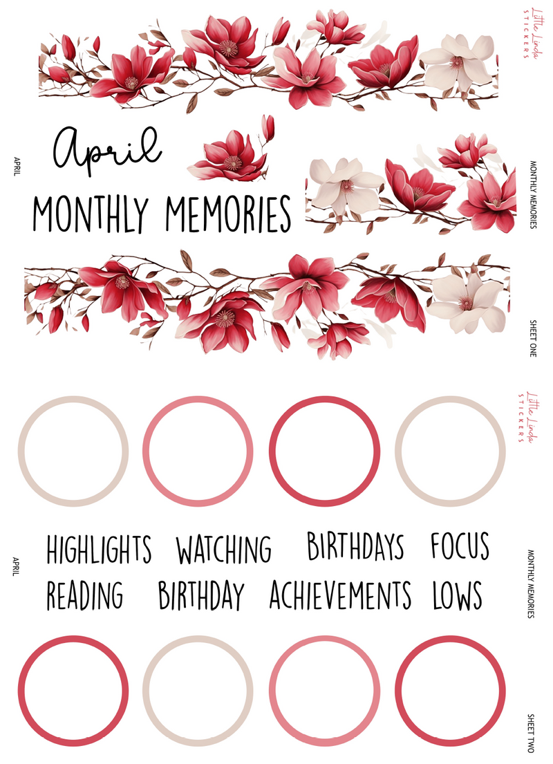 2026 | Monthly Memories Set