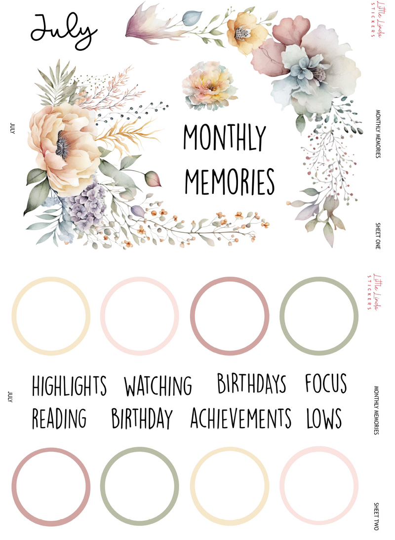 2026 | Monthly Memories Set