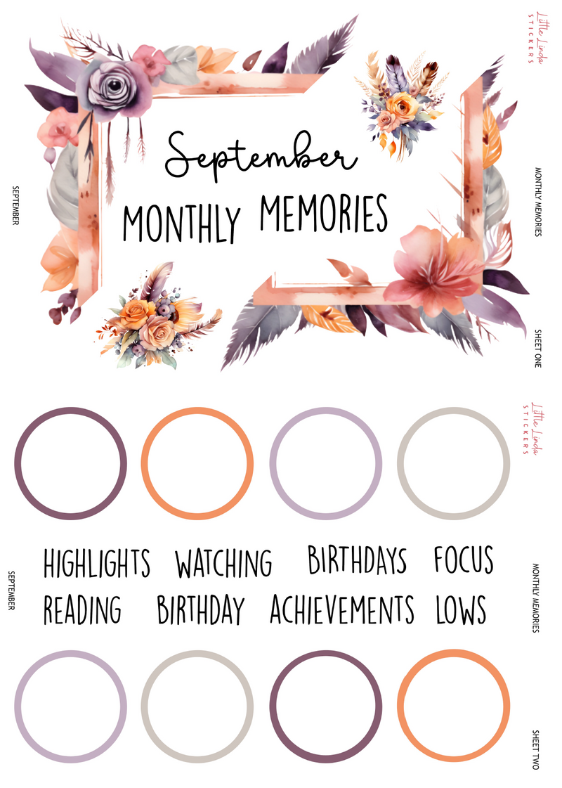 2026 | Monthly Memories Set