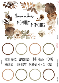 2026 | Monthly Memories Set