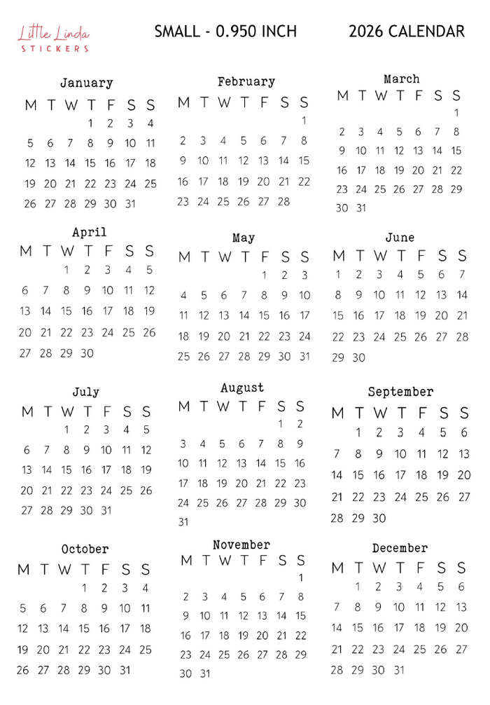 2026 | Calendars
