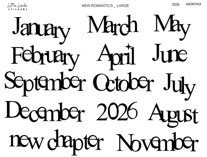 2026 | Monthly - New Romantics