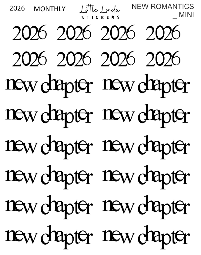 2026 | Monthly - New Romantics