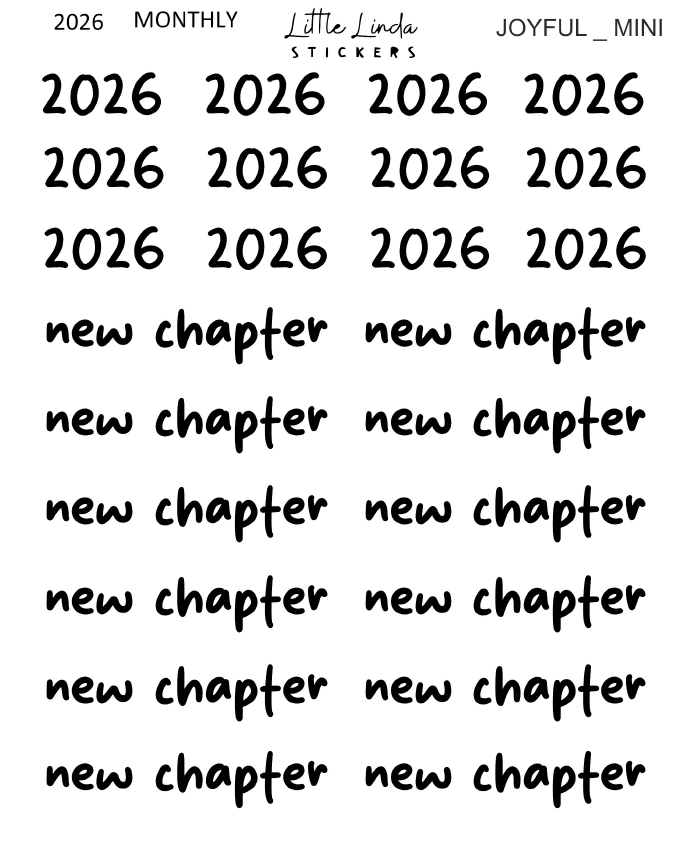 2026 | Monthly - Joyful
