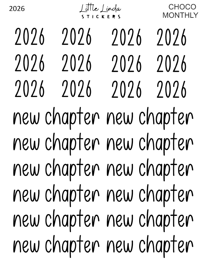 2026 | Monthly - Choco