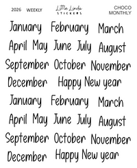 2026 | Monthly - Choco