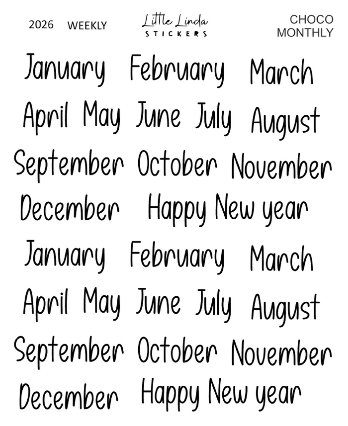 2026 | Monthly - Choco