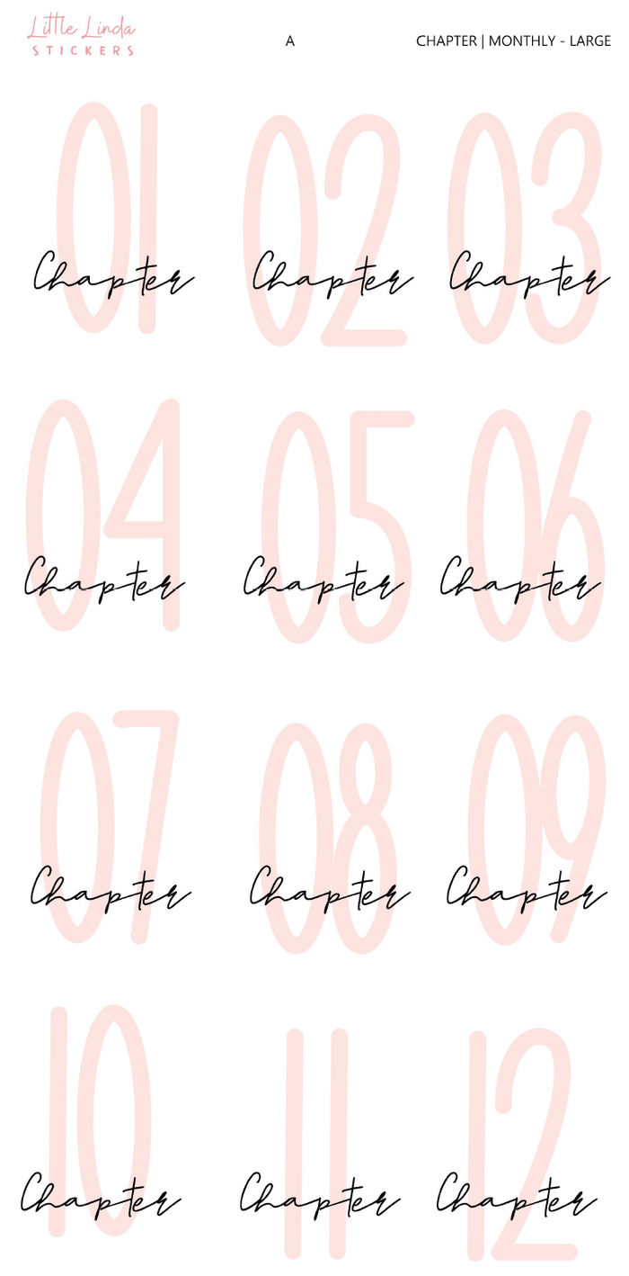 2026 | Monthly - Bold Numbers