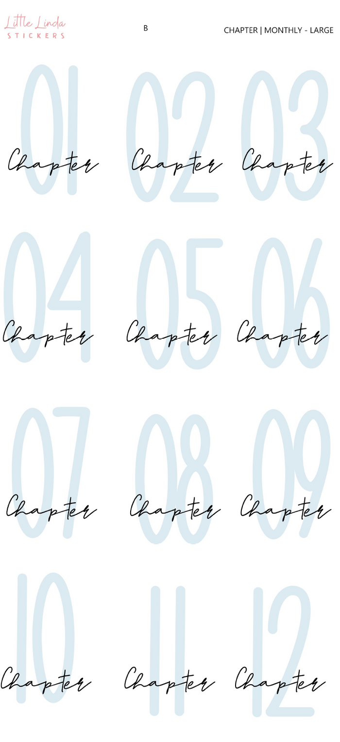 2026 | Monthly - Bold Numbers