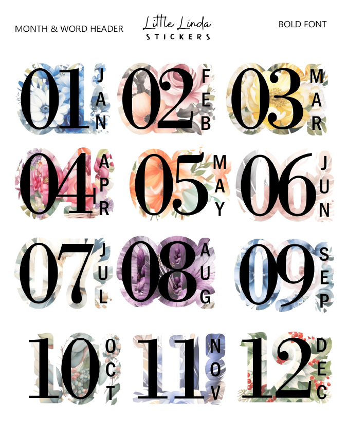 2026 | Monthly - Bold Florals