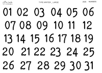 2026 | Numbers - Typewriter