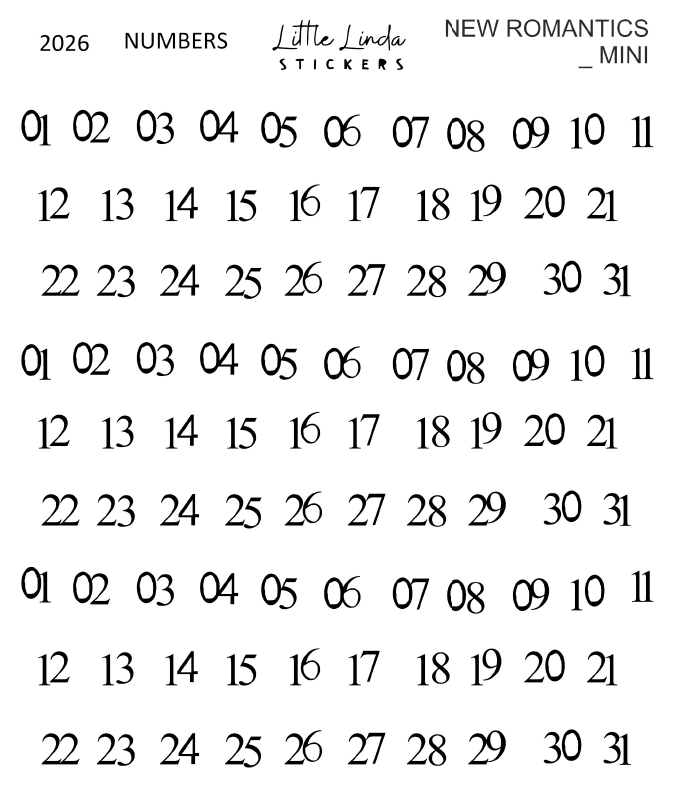 2026 | Numbers - New Romantics