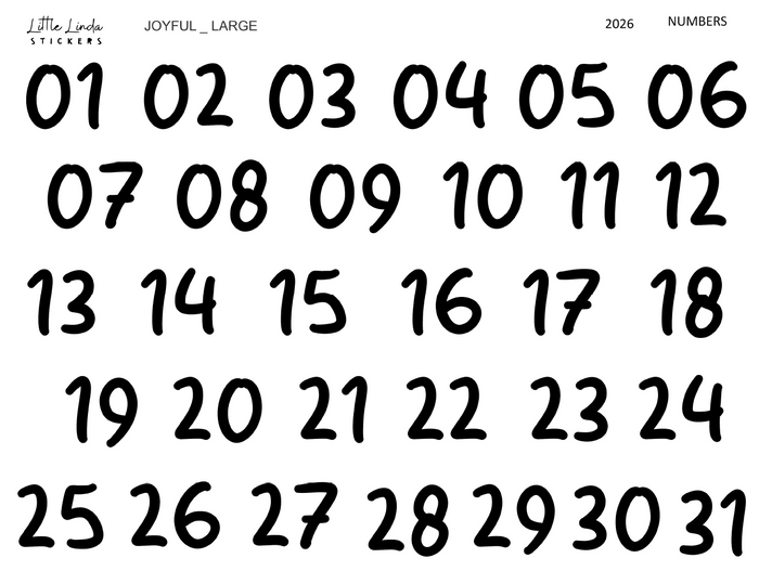 2026 | Numbers - Joyful