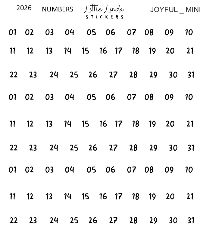 2026 | Numbers - Joyful