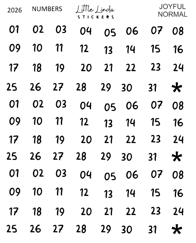 2026 | Numbers - Joyful