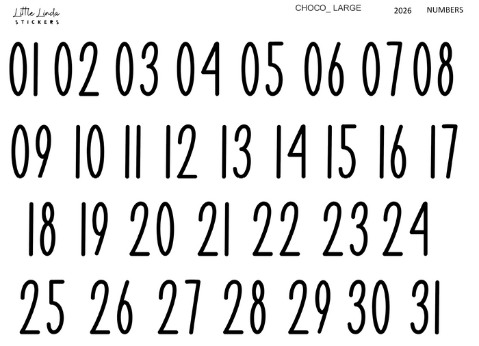 2026 | Numbers - Choco