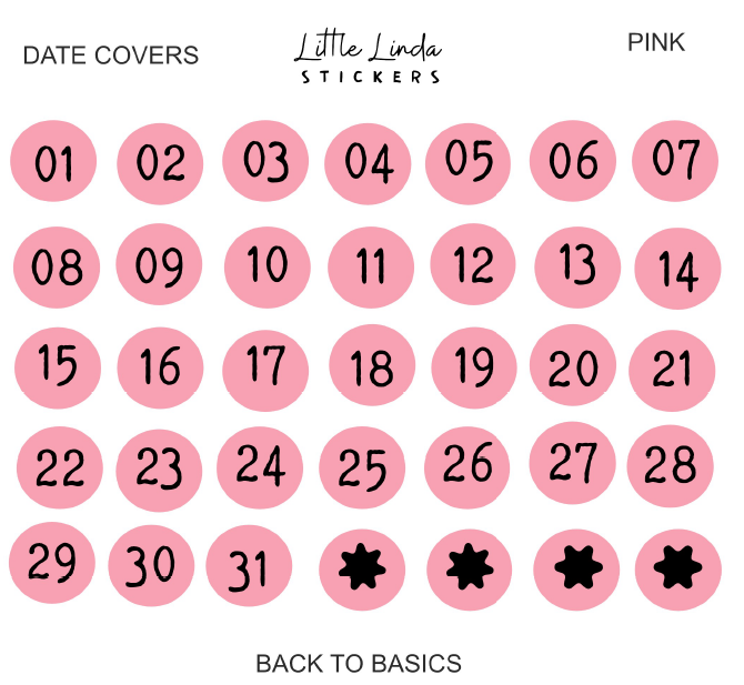 2026 | Numbers - Mini Date Dots