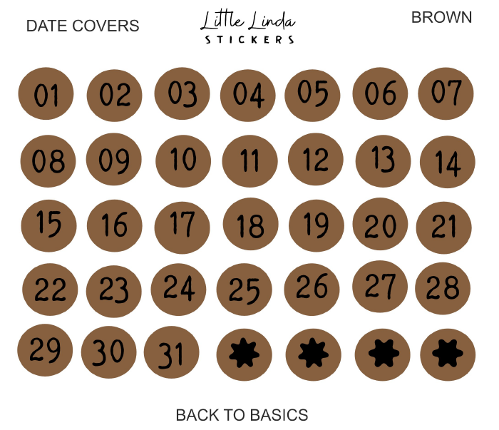2026 | Numbers - Mini Date Dots