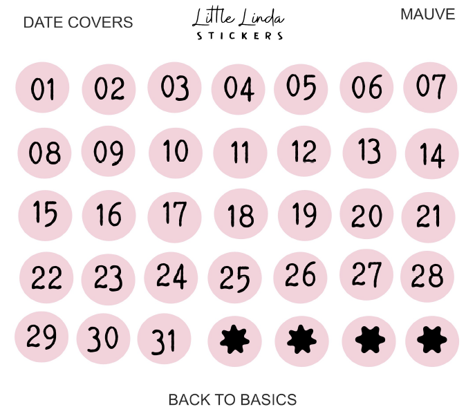 2026 | Numbers - Mini Date Dots