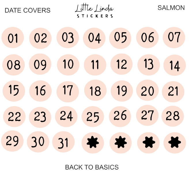 2026 | Numbers - Mini Date Dots