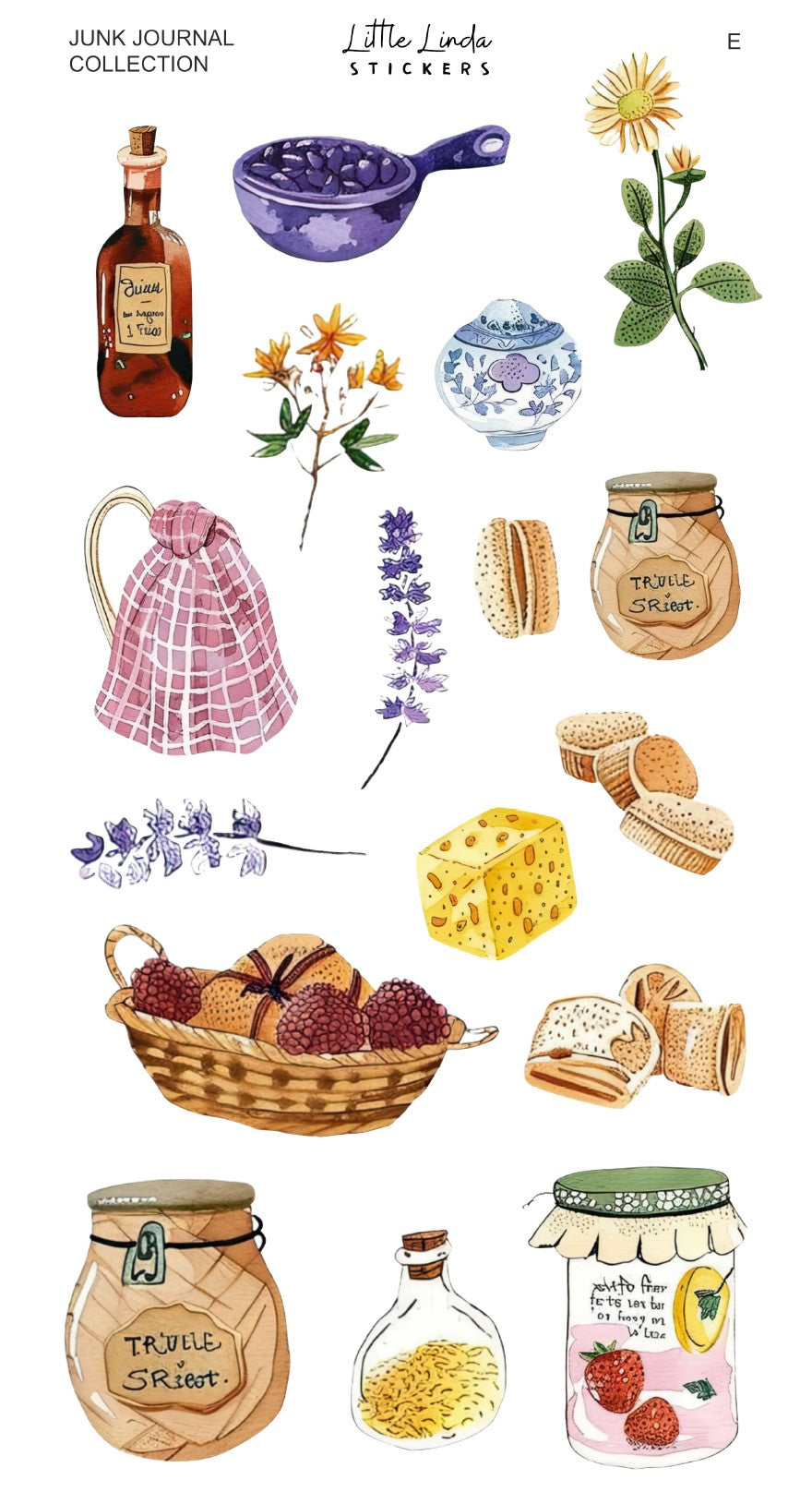Junk Journal | Deco Sheet E