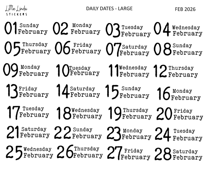 2026 | Back to Basics - DAILYS (Large)