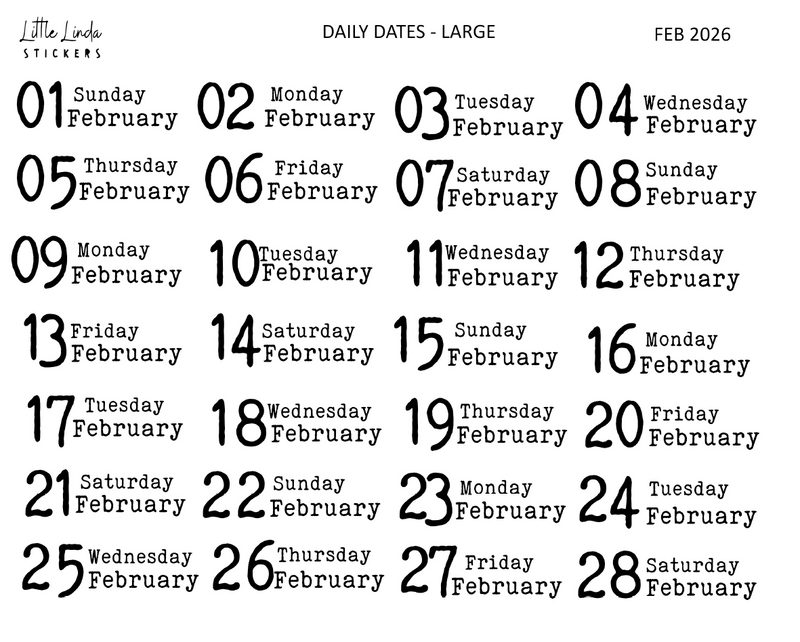 2026 | Back to Basics - DAILYS (Large)
