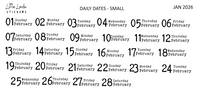 2026 | Back to Basics - DAILYS (Mini)