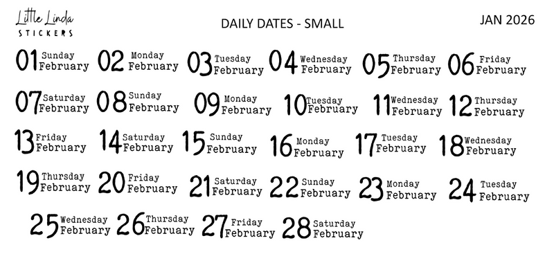2026 | Back to Basics - DAILYS (Mini)