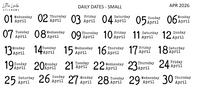 2026 | Back to Basics - DAILYS (Mini)