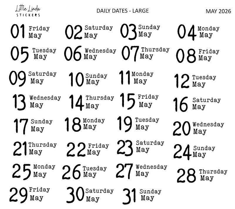 2026 | Back to Basics - DAILYS (Large)