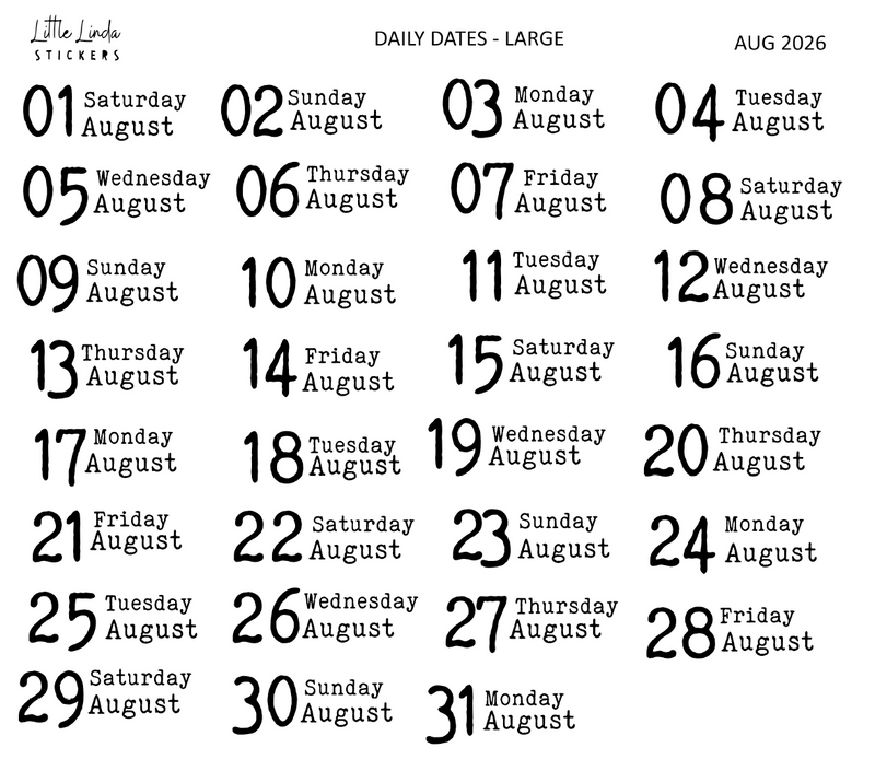 2026 | Back to Basics - DAILYS (Large)
