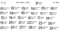 2026 | Back to Basics - DAILYS (Mini)