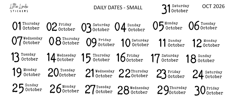 2026 | Back to Basics - DAILYS (Mini)
