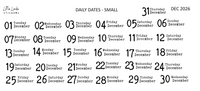 2026 | Back to Basics - DAILYS (Mini)