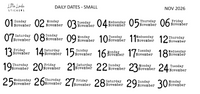 2026 | Back to Basics - DAILYS (Mini)