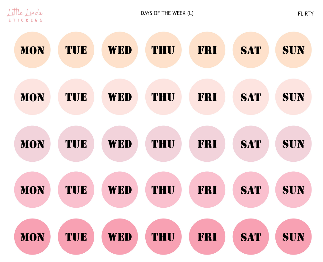 2024 | Days of the Week Circle - Large