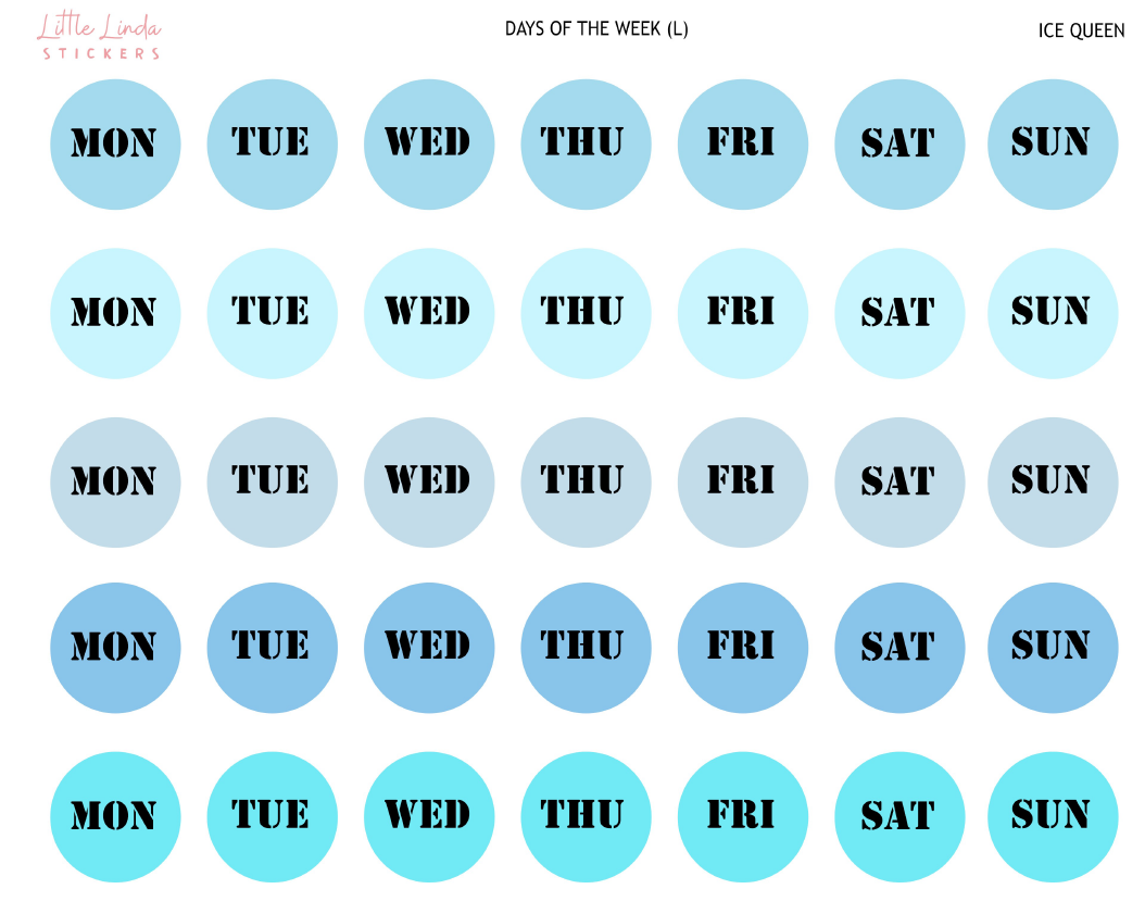 2024 | Days of the Week Circle - Large