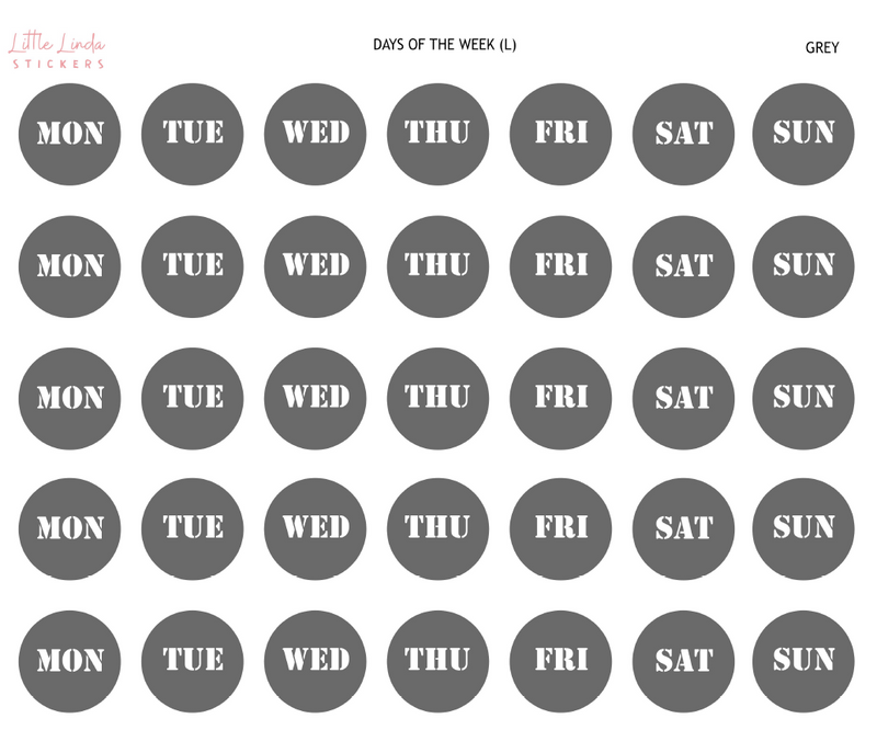 2024 | Days of the Week Circle - Large